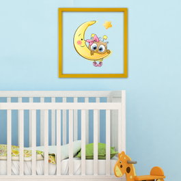 Wallity Cuadro Decorativo Enmarcado Multicolor 32 x 32 cm